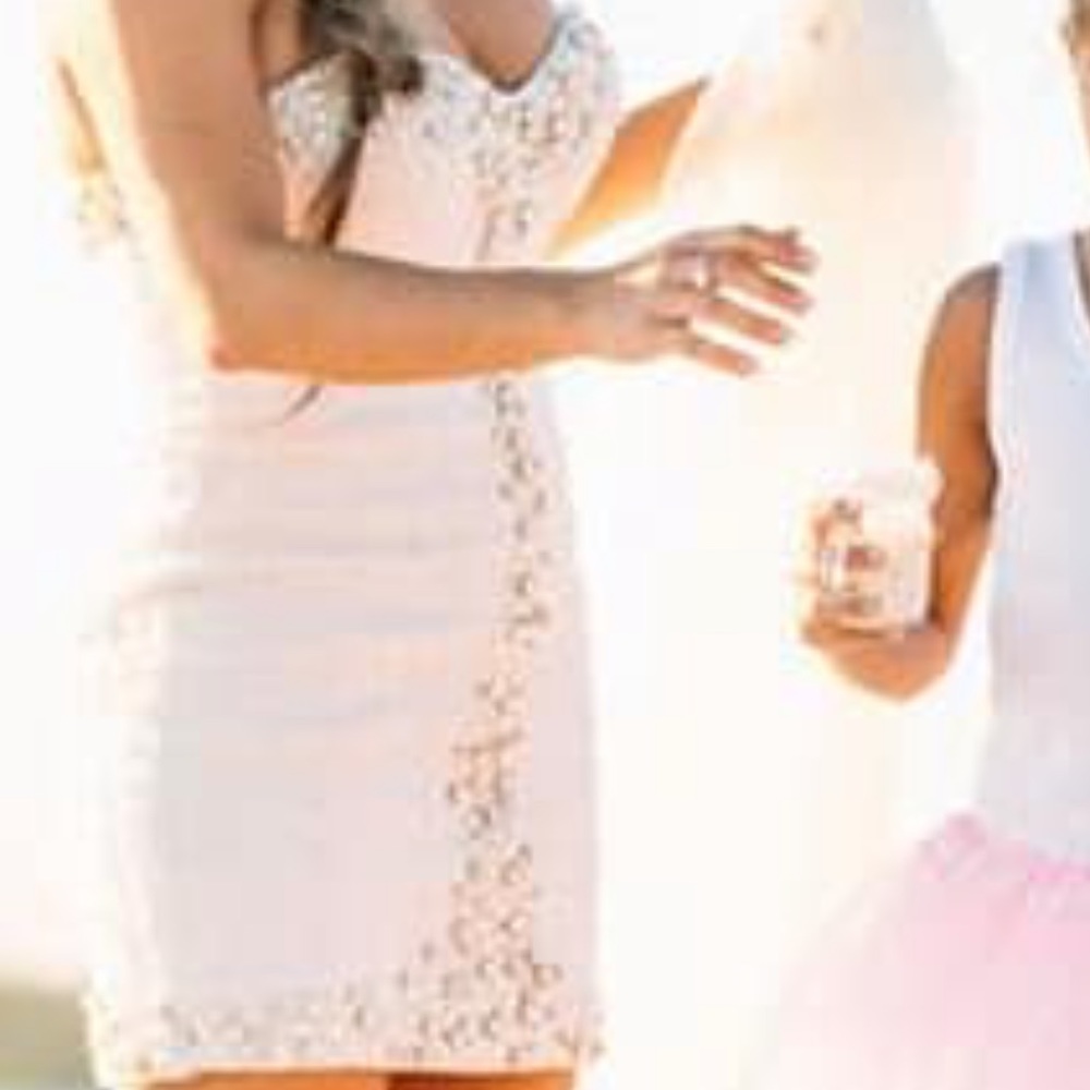 Jovani white jewelry dress
